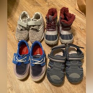 Sperry Kids Blue and Gray Boat Shoes Toddler boys shoes bundle